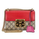 GUCCI グッチ/GGスプリームパドロックGGスモールショルダーバッグ/409487/486***/ABランク/94【中古】