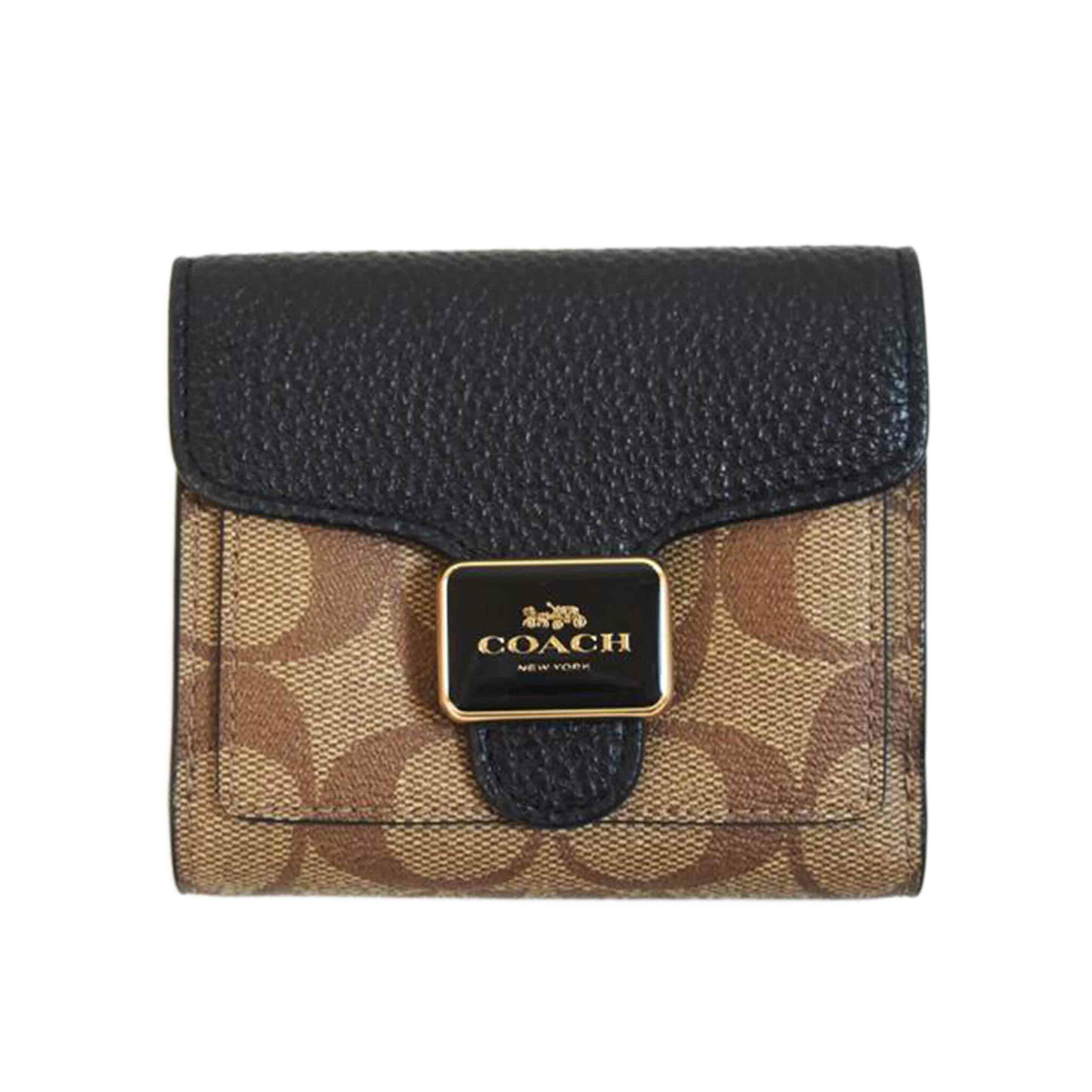COACH コーチ/シグネチャーロゴコンパクトウォレット/C7805/H22**/ABランク/71【中古】