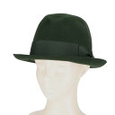 Borsalino ボルサリーノ/ラビットファー/ハット/深緑/Aランク/06【中古】