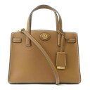 TORY BURCH トリーバーチ/2WAY レザーショルダーバッグ ブラウン/SAランク/65【中古】