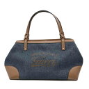 GUCCI グッチ/クラフトロゴデニムレザートート/ブルー/348715/325***/ABランク/89【中古】(4)