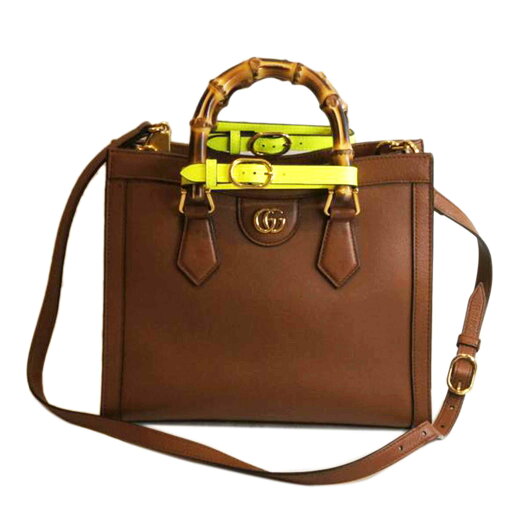 GUCCI グッチ/ダイアナ/バンブーハンドル/GGマーモント/660195/493***/Aランク/92【中古】 GUCCI グッチ/ダイアナ/バンブーハンドル/GGマーモント/660195/493***/Aランク/92【中古】