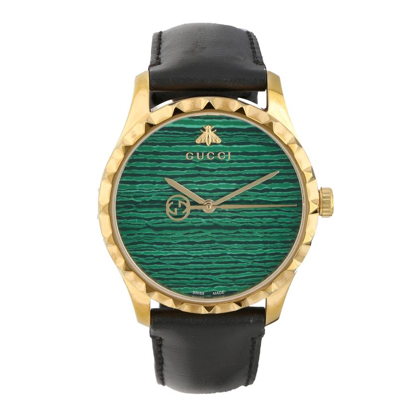 GUCCI グッチ/Gタイムレス・グリーン/メンズ/クオーツ/YA126463A/176*****/Aランク/92【中古】