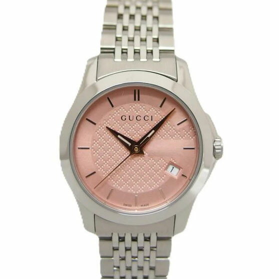 GUCCI グッチ/Gタイムレス・ピンク/レディース/クオーツ/YA126566/166*****/Aランク/18【中古】