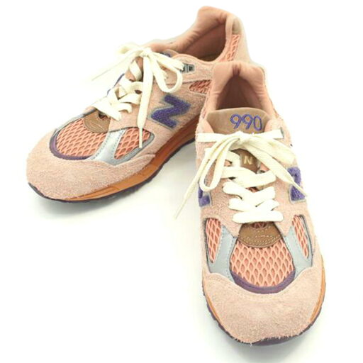 new balance ニューバランス/サレヘ・ベンバリー×990V2サンドビーザタイム/テラコッタ/M990SB2/サイズ:26.5cm/Aランク/75【中古】 new balance ニューバランス/サレヘ・ベンバリー×990V2サンドビーザタイム/テラコッタ/M990SB2/サイズ:26.5cm/Aランク/75【中古】
