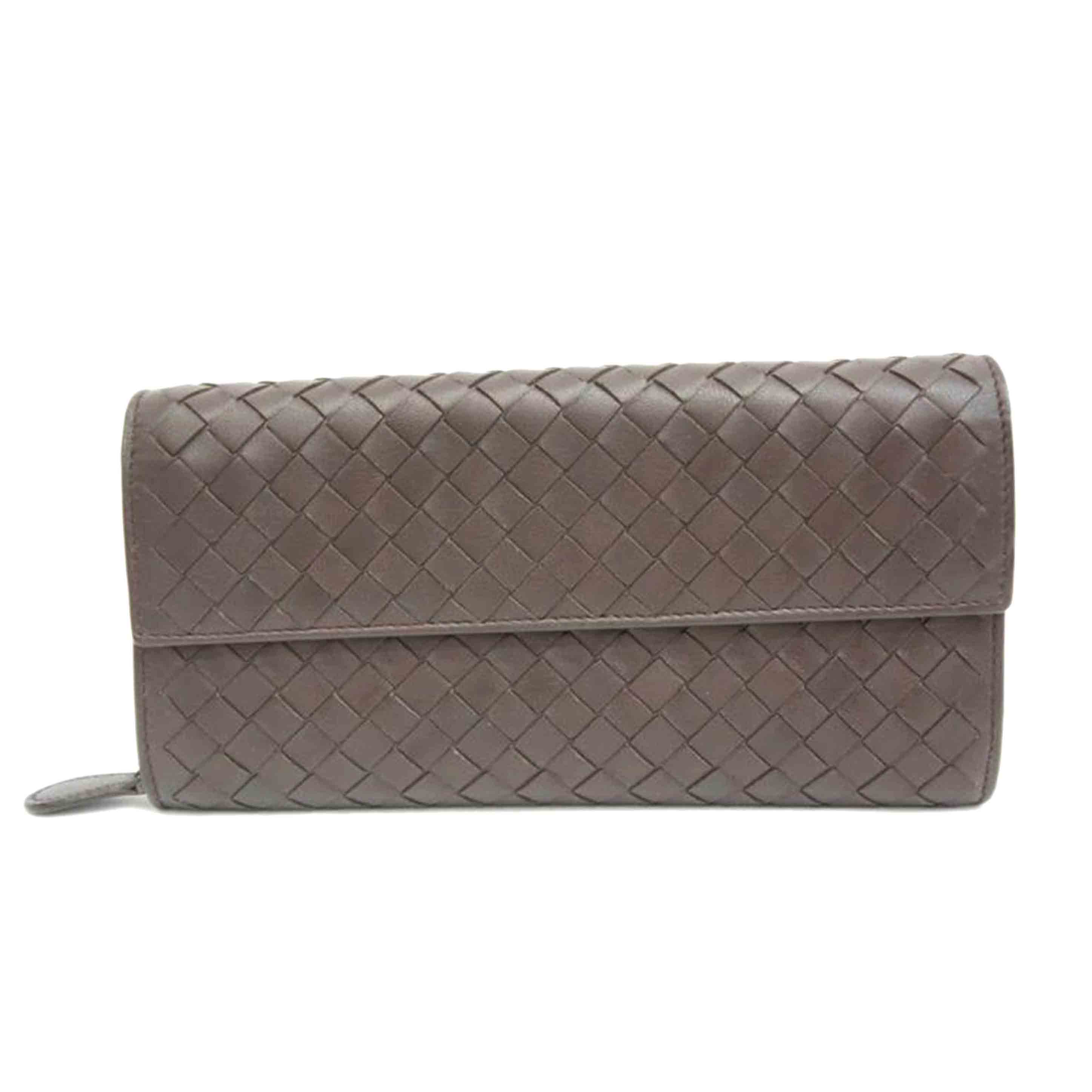 BOTTEGA VENETA ボッテガヴェネタ/イントレチャート コンチネンタルウォレット/150509/V00**/ABランク/05【中古】
