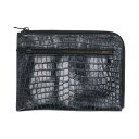 SAINT LAURENT サンローラン/エンボスレザークラッチバッグ/ブラック/479964DZEOU/GNC*****/ABランク/18【中古】