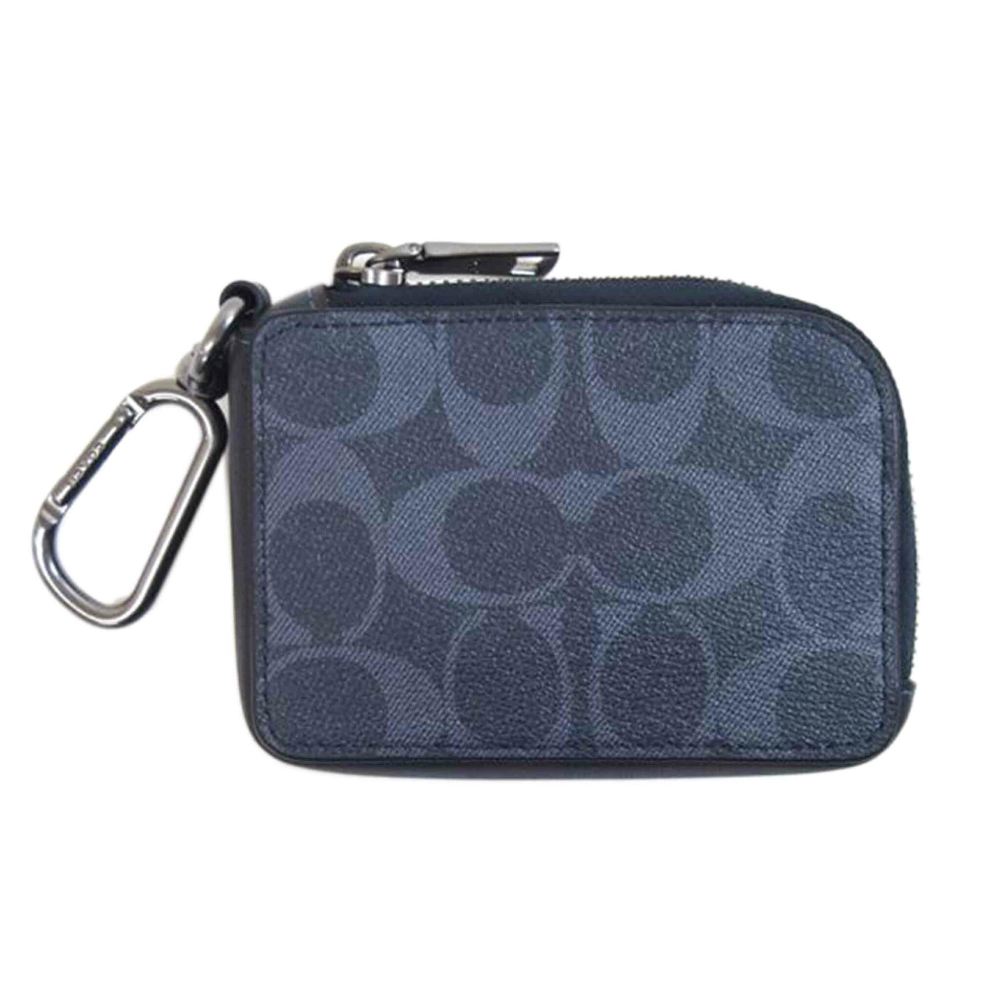 COACH コーチ/PVCシグネチャーLジップキーケース/CB927/E23**/Aランク/71【中古】