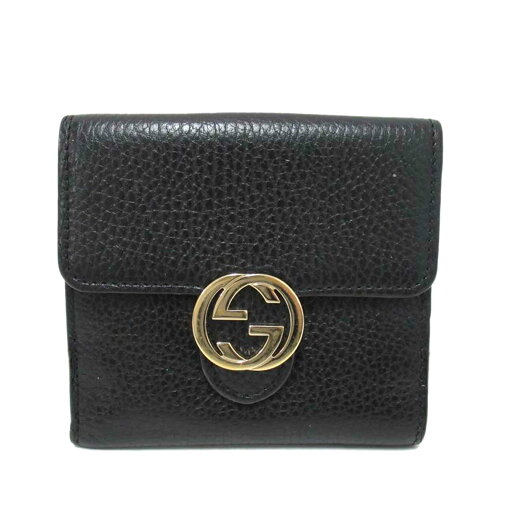 GUCCI/二つ折り財布/インターロッキングG/598167/114*/Bランク/63【中古】 GUCCI/二つ折り財布/インターロッキングG/598167/114*/Bランク/63【中古】