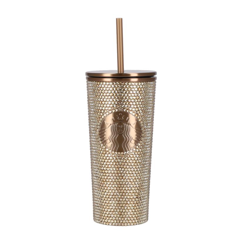 Starbucks スターバックス/スターバックス ステンレスコールドカップタンブラー ラインストーンゴールド 437ml/Sランク/85【中古】のサムネイル