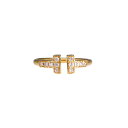 TIFFANY&Co./750/Tワイヤーダイヤリング/2.4g/Aランク/77【中古】