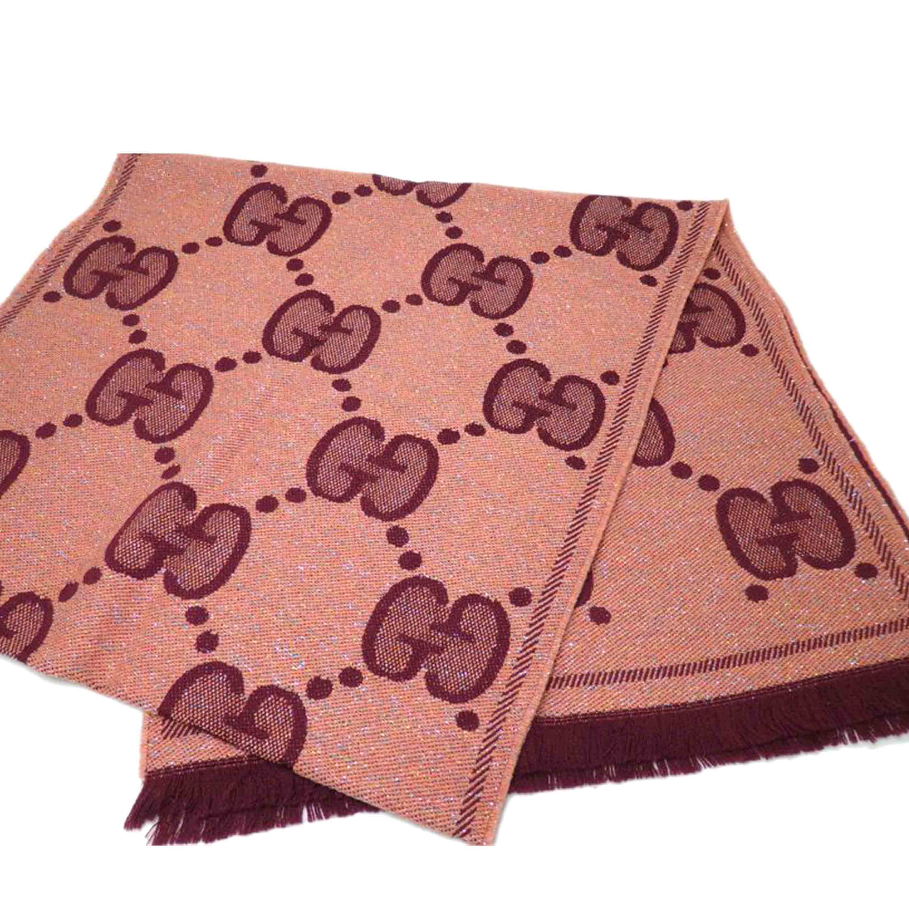 GUCCI グッチ/GG柄/ラメジャガード/マフラー/ストール/598993/3GC**/Aランク/84【中古】