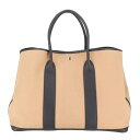 HERMES エルメス/ガーデンパーティGM/トワルアッシュ/ネゴンダ/チャイ/ノワール/W/SAランク/91【中古】