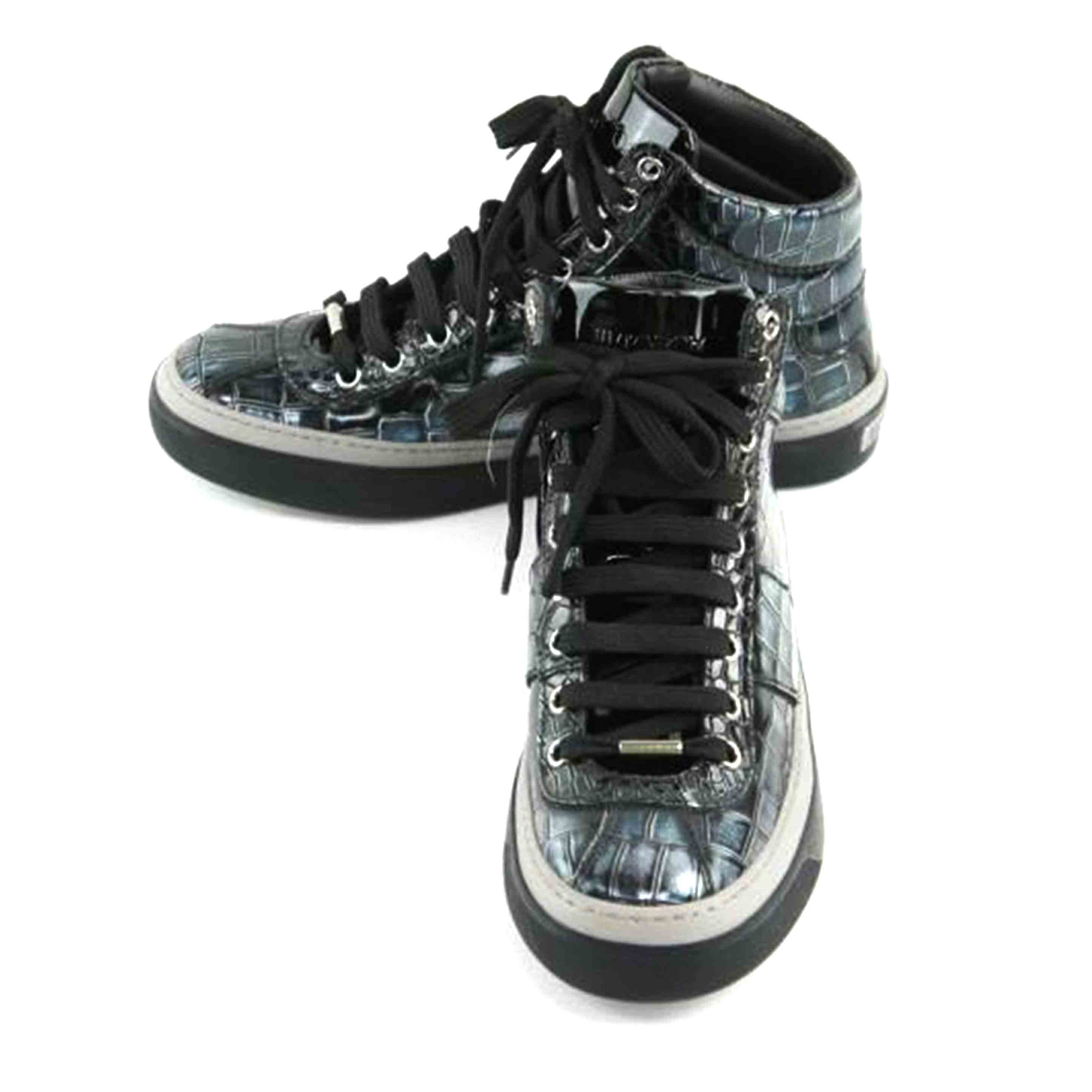 JIMMY CHOO ハイカットスニーカー ブラック/シルバーSize:37 楽天市場】ジミーチュウ ハイカットの通販