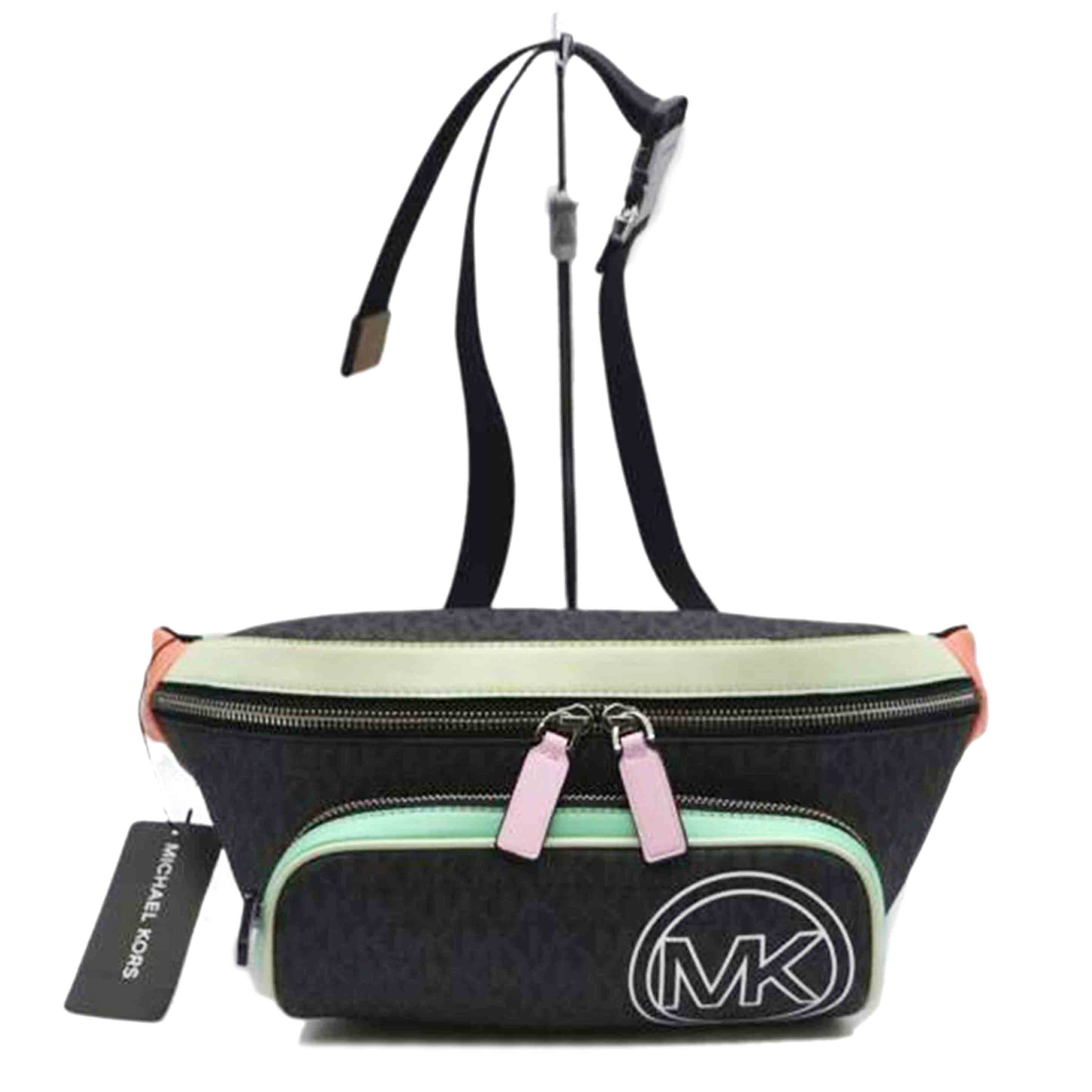 MICHAEL KORS マイケルコース/ジェットセットMKシグンネチャーウエストバッグ/37S2LCOY9B/Aランク/89【中古】