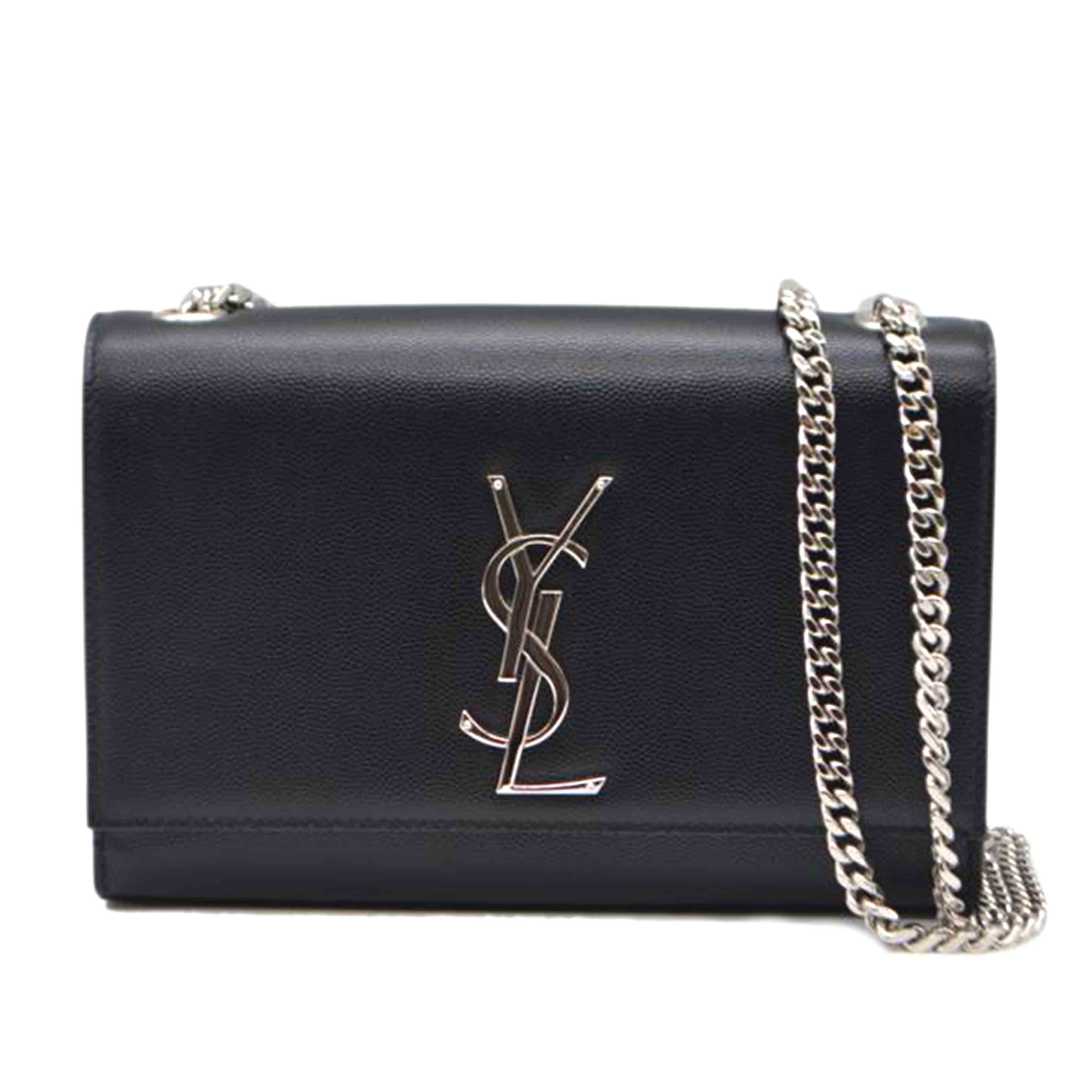 SAINT LAURENT サンローラン/ケイトスモールチェーンショルダー/グレインカーフ/ノワール/469390/051*/SAランク/89【中古】(4)
