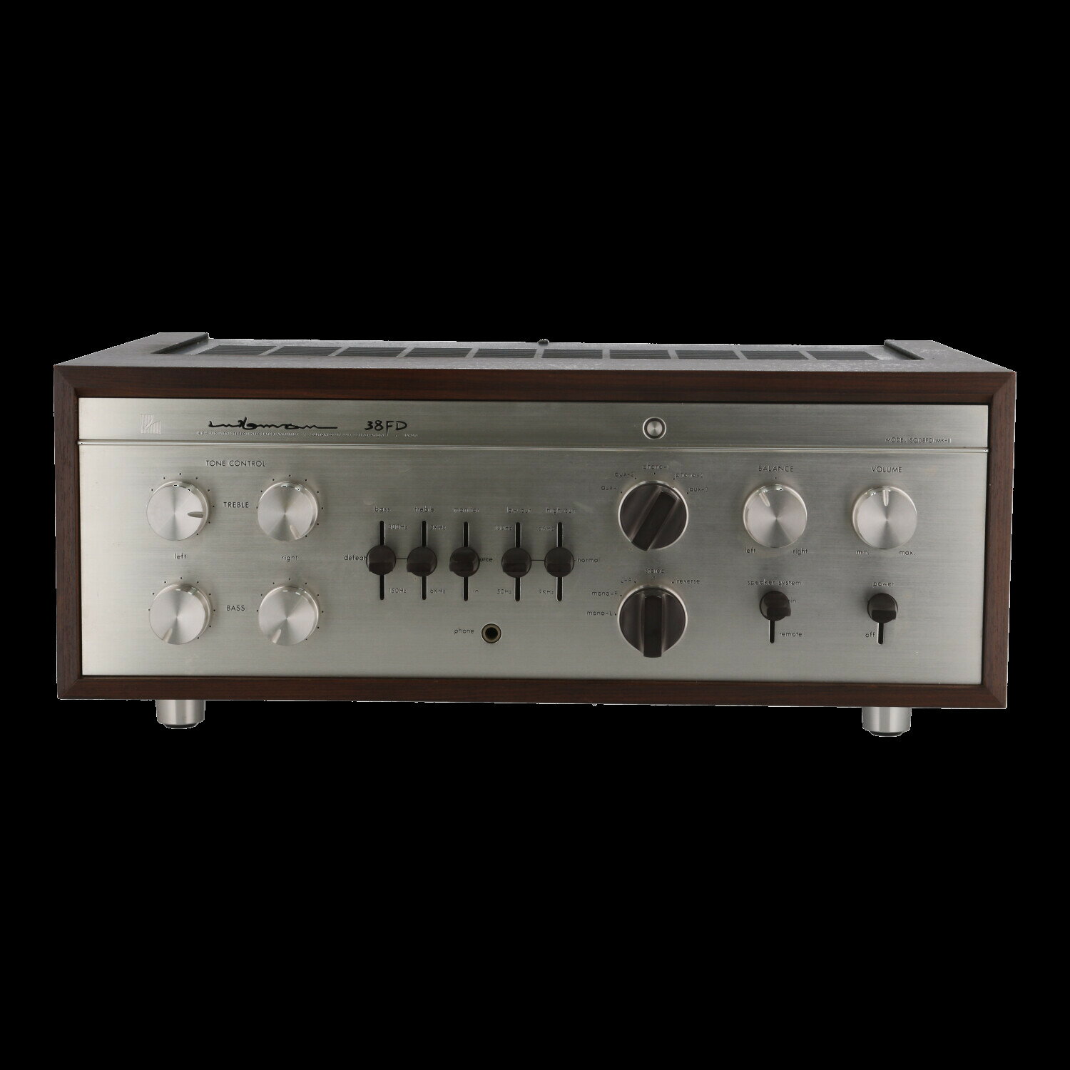 【Rare & Vintege ARCHIVE】LUXMAN ラックスマン/管球式プリメインアンプ/SQ38FD MKII/17103824/Bラン..