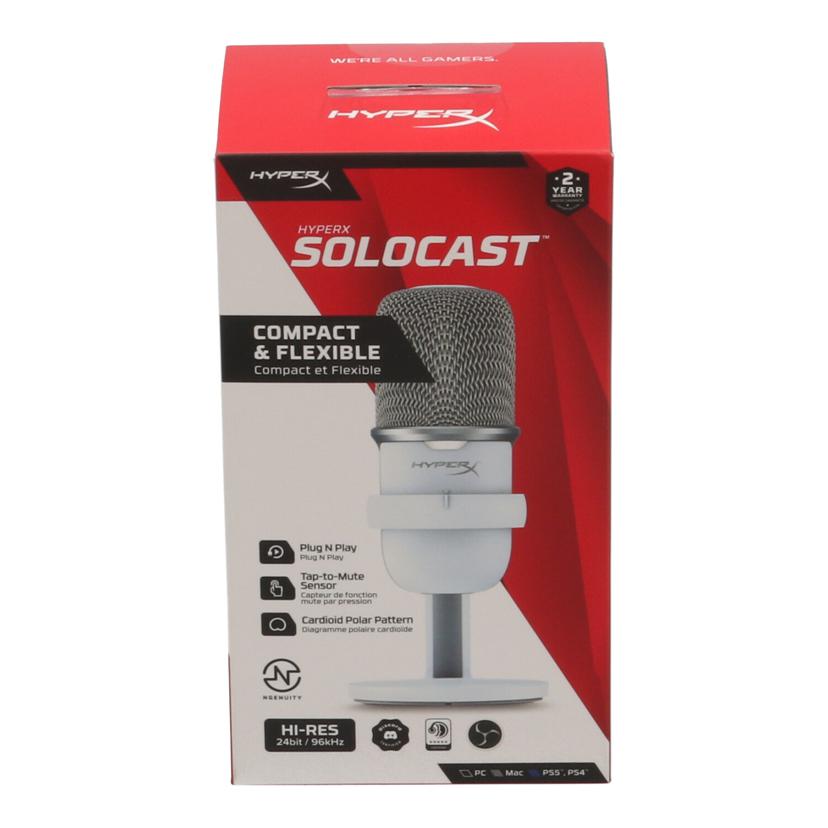HyperX ハイパーエックス/USBコンデンサーマイク 未使用/SoloCast 519T2AA/C1W51313TK/Sランク/65【中古】