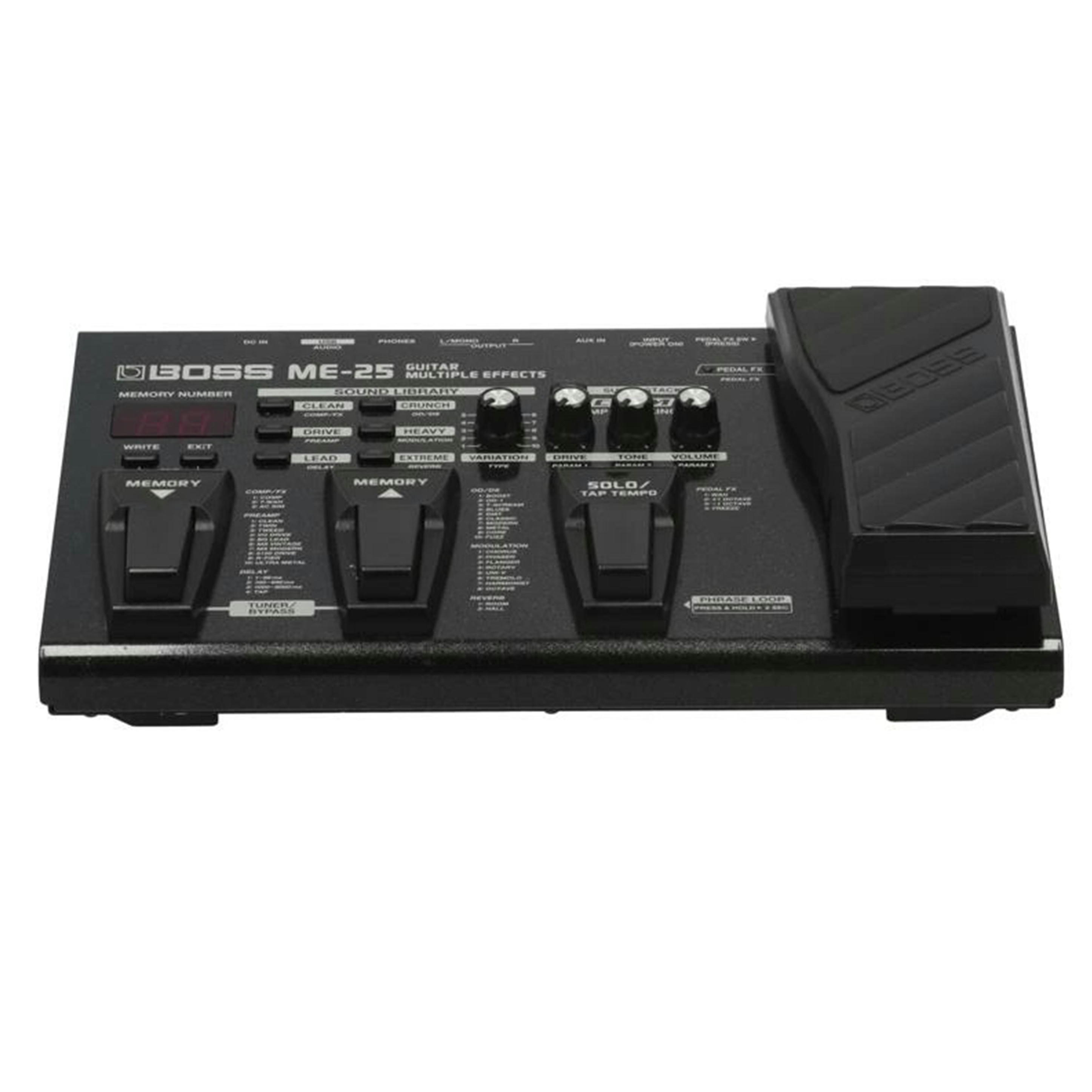 商品説明ブランドBOSS商品名マルチエフェクター型番ME-25シリアル/製造NoL2C4749状態ランクBランク/スレ、汚れなど使用感はありますが、通常使用に問題のない状態です。付属品付属品の有無/有　内容は画像で確認ください。状態詳細COSMによる新開発ULTRA METALを含む10種類のアンプモデリングや多彩なエフェクトを搭載商品についてこの商品は竜ケ崎店で取り扱いをしております。商品の詳しい状態や情報については、店舗へお気軽にお問い合わせくださいませ。BOSS ボス/マルチエフェクター/ME-25/L2C4749/Bランクこのカテゴリから探す「楽器」このアイテムから探す「エフェクター」