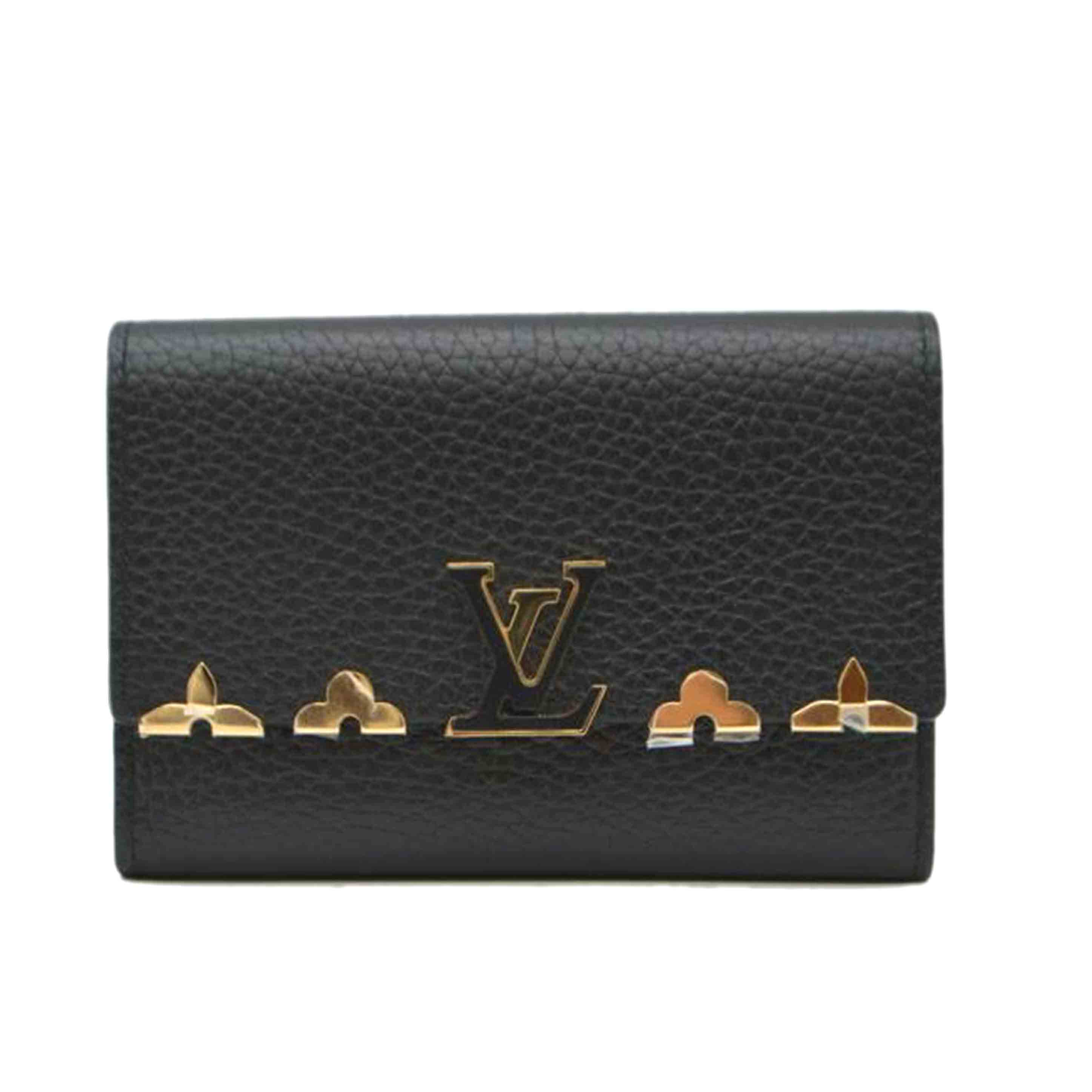 Rakuten - LOUIS VUITTON ルイ・ヴィトン/ポルトフォイユ・カプシーヌコンパクト/トリヨンレザー/ノワール/M82764/RFI****/SAランク/89【中古】
