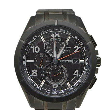CITIZEN シチズン/ATTESA ダイレクトフライトチタン電波ソーラー/AT8166-59E/971******/Aランク/89【中古】