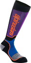 Alpinestars / アルパインスターズ ブラック/パープル/ブルー 子供用 MX Plus ソックスサイズ ML | 4742324-1246-ML