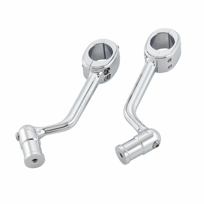 ARLEN NESS forged highway peg mounts. No pegs. Chrome | 700761