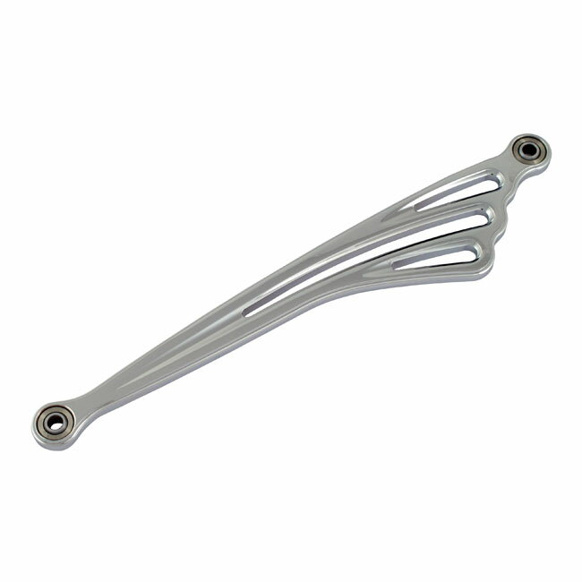 商品番号: 960177Fits To：80-24FLT/ツーリング09-24トライククロームメッキ仕上げ。ビレット6061 T6アルミニウム。長さ12インチ(30.5cm)のセンターからセンターまでの穴。注：ソフテイルモデルに使用するとプライマリーハウジングに接触します。