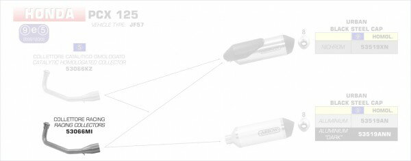 ARROW / アロー HONDA PCX 125 '12/17 - PCX 150 '12/16 ステンレスコレクター | 53066MI