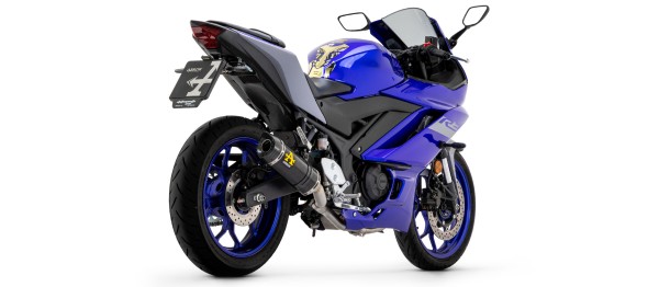 ARROW / アロー YAMAHA MT-03 '16 eマーク カーボン THUNDER サイレンサー- カーボン エンドキャップ- | 71831MK