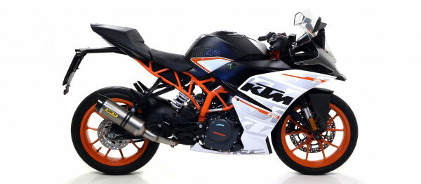 ARROW / アロー KTM RC 390 '17 Eマーク証 THUNDER アルミダークサイレンサー ARROWリンクパイプ用 | 71860AON