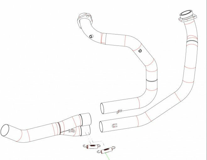 HONDA - ARROW / アロー HONDA アフリカツイン 750 '93-95/ '96-04 ステンレス 2:1 コレクター | 72093PD