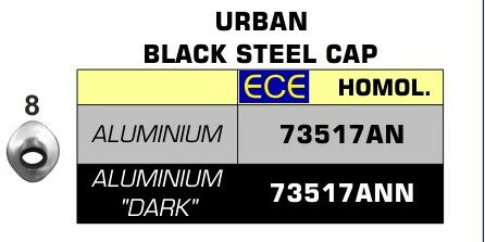 ARROW / アロー Kymco Xciting 400I S 2019- Eマーク Urban Dark アルミエキゾースト + Dark Inox エンドキャッ | 73517ANN