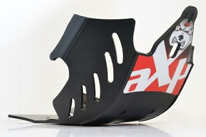 AXP-Racing / エーエックスピーレーシング スキッドプレート PHD 6mm - ブラック/レッドスティッカ | AX1094