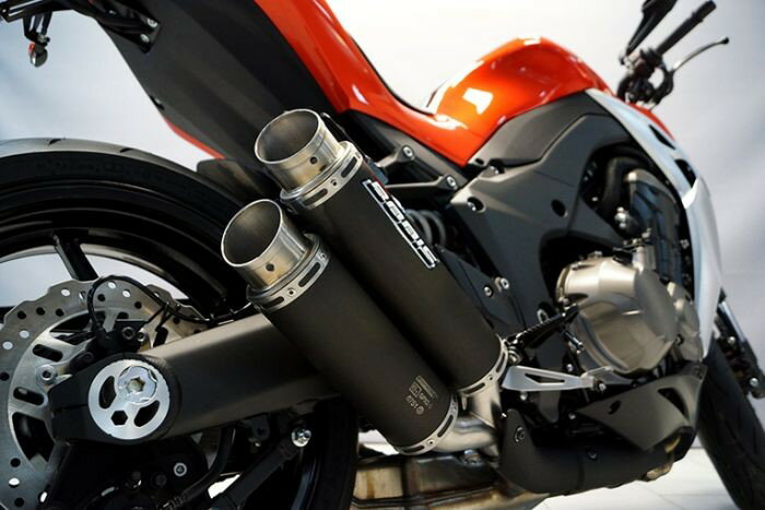Bodis（ボディス）スリップオンマフラー 4-4 ステンレス－ブラック－ GPX2 Eマーク | KZ1000-009