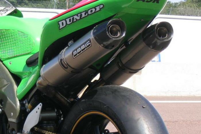 Bodis（ボディス）スリップオンマフラー セット Y-パイプ付 ーチタンー Oval Q2C EUROEマーク | KZX10R-036