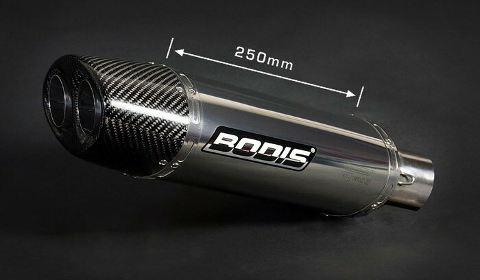 Bodis（ボディス）スリップオンマフラー ステンレス Oval Q1 Eマーク NINJA ZX- | KZX6R-011