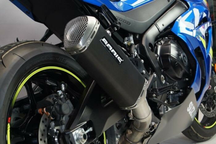 Bodis (ボディス) V4-M-GE スリップオンマフラー ステンレスブラック | SGSXR1000-125
