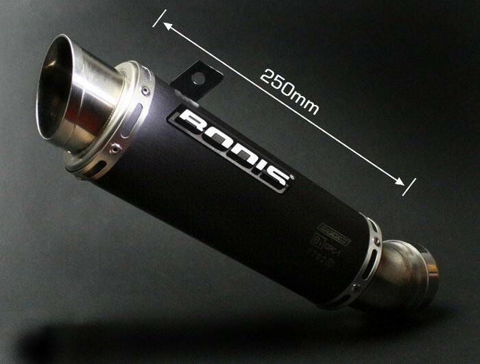 Bodis（ボディス）スリップオンマフラー ステンレス ブラック GPC-1 Eマーク fo | SGSXR600-027
