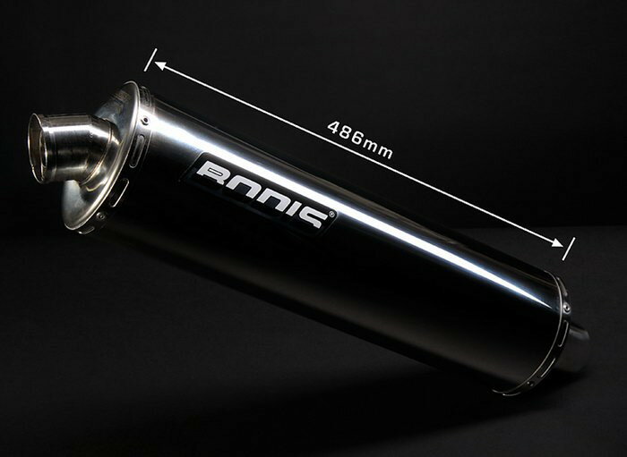 Bodis（ボディス）Oval 1MK ボルトオンマフラー (キャタライザーあり) Eマーク ステンレス for SV1 | SSV1000-001