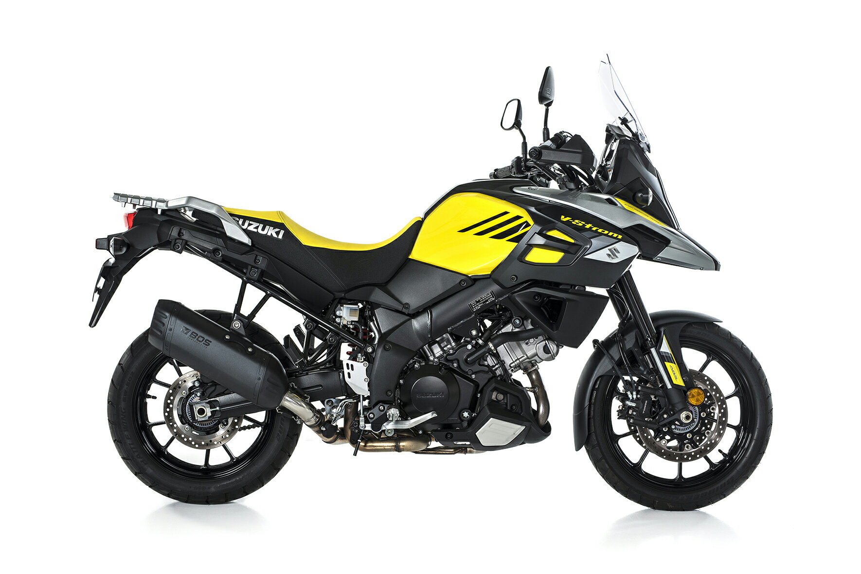 BOS / ボス Desert Fox スリップオンエキゾースト EG (Euro 4) ブラックエディション SUZUKI DL 1000 V-Stro | 1740510B