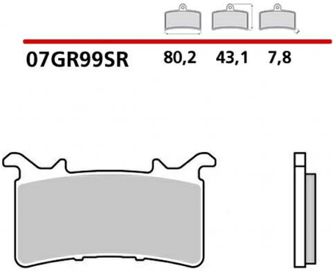 Brembo / ブレンボ フロントブレーキパッド SET BMW M 1000 RR 2020-2022 | 07GR99SR 2