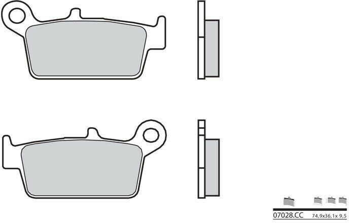 樂天商城 - BREMBO / ブレンボ ブレーキパッド 07028CC カーボンセラミック | 07028CC