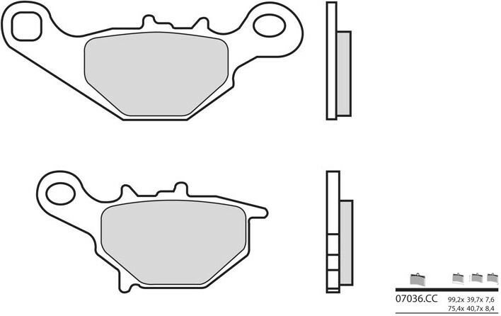BREMBO / ブレンボ ブレーキパッド 07036CC カーボンセラミック | 07036CC