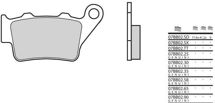 BREMBO / ブレンボ ブレーキパッド 07BB0258 オーガニック | 07BB0258
