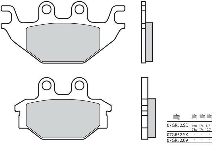 BREMBO / ブレンボ ブレーキパッド 07GR5209 オーガニック | 07GR5209