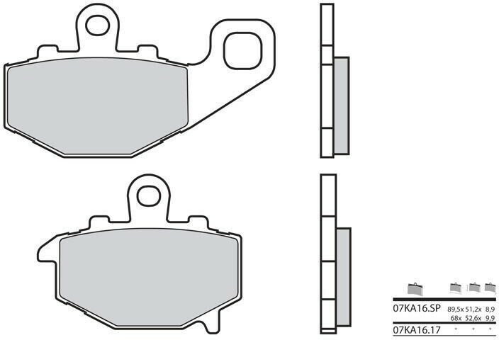 BREMBO / ブレンボ ブレーキパッド 07KA16SP シンタード・メタル | 07KA16SP