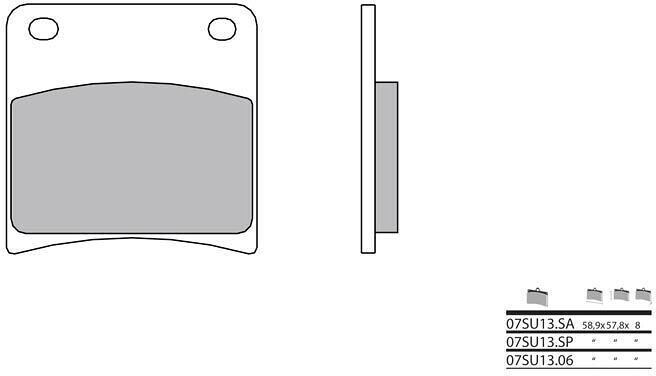 BREMBO / ブレンボ ブレーキパッド 07SU1306 オーガニック | 07SU1306