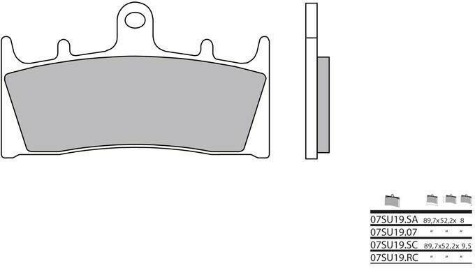 BREMBO / ブレンボ ブレーキパッド 07SU19RC レーシング コンパウンド | 07SU19RC