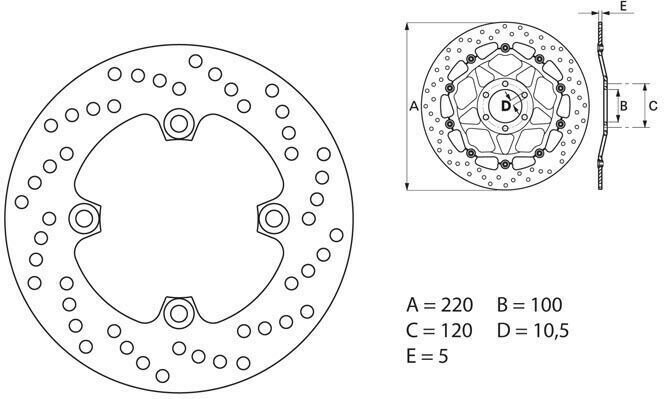 BREMBO / ブレンボ ORO (オーロ) ブレーキディスク ラウンドフィックス | 68B40747